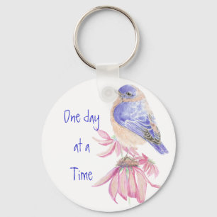 Chaveiro Bluebirds, inspiradores, um dia em umas citações