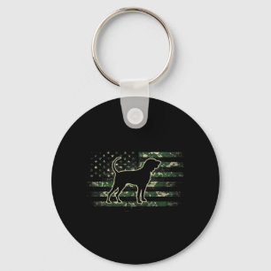 Chaveiro Bluetick Coonhound Camuflagem Bandeira Americana E