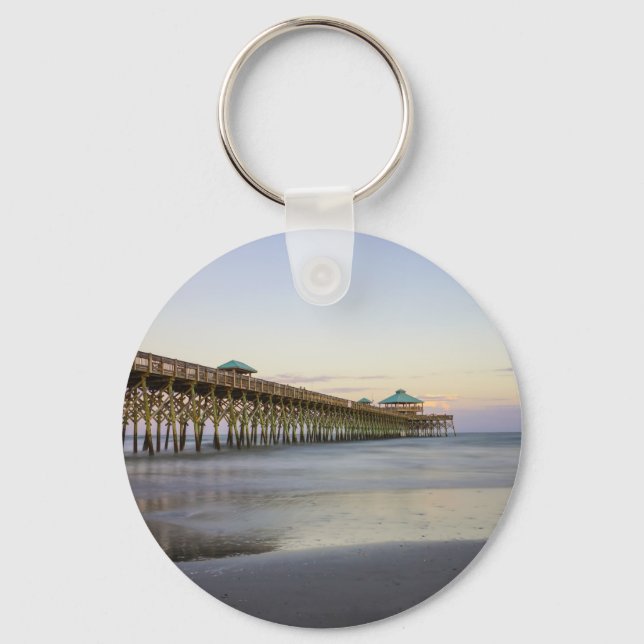 Chaveiro Boa Noite Em Folly Beach (Frente)