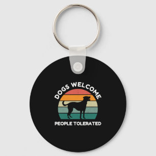Chaveiro Boas-vindas, Pessoas Toleradas - Design de Cachorr
