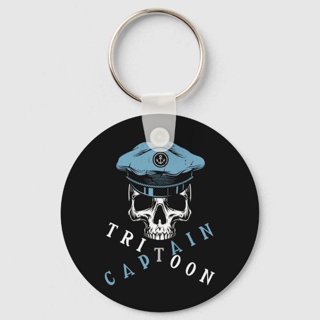 Chaveiro Boating Tritoon Captain Flatboat Life Pontoon For  (Frente)