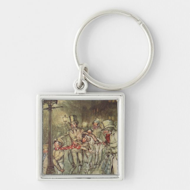 Chaveiro Bob Cratchit foi abaixo de uma corrediça em (Frente)