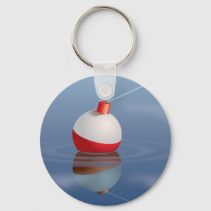 Chaveiro Bobber da pesca na água