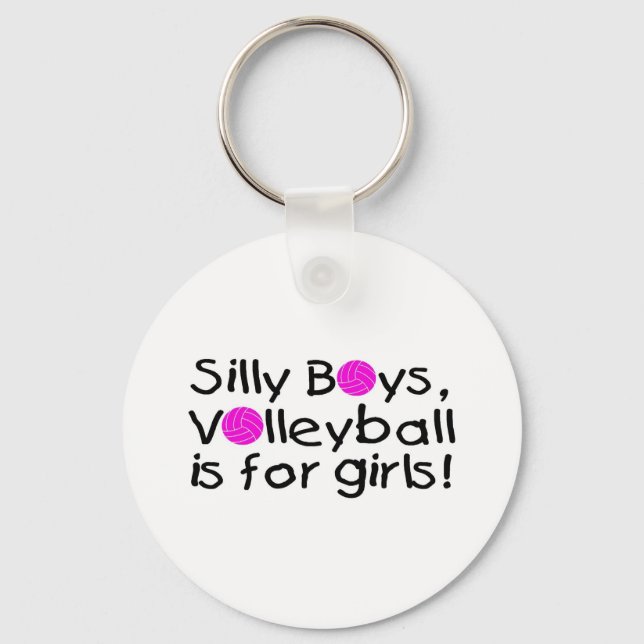 Chaveiro Bobo Garotos De Voleibol É Para Meninas (Frente)