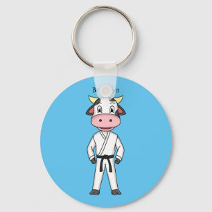 Chaveiro Boca-branca em desenho animado em kung fu  