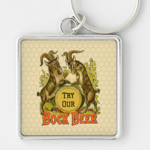 Chaveiro Bock Beer Goats Vintage Publicidade