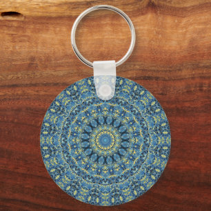 Chaveiro Boho Abstrato Groovy Van Gogh Starry Night Mandala