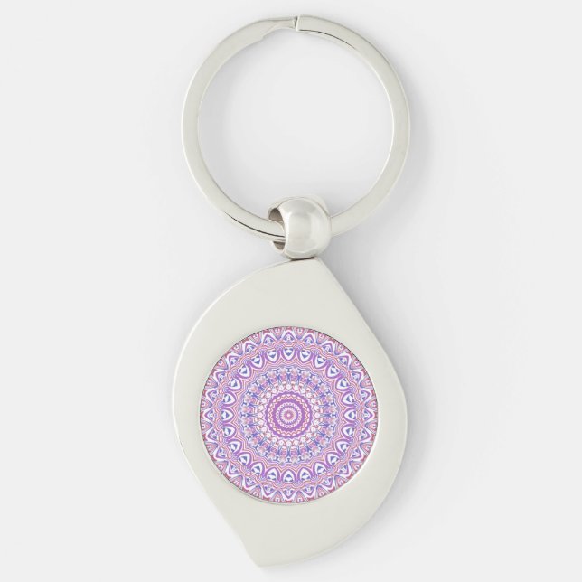 Chaveiro Boho Hippie Funky Groovy Boêmio Kaleidoscópio (Frente)