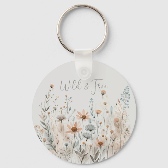 Chaveiro Boho Wildflower (Frente)