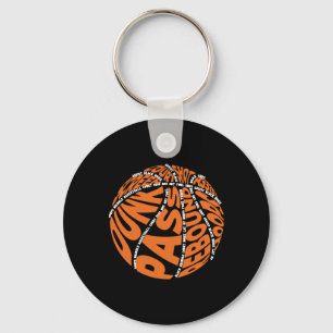 Chaveiro Boias De Basquete Para Meninos Meninas Palavra