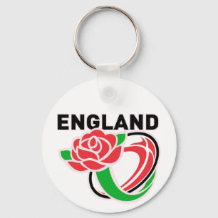 Chaveiro Bola cor-de-rosa do inglês de Inglaterra do rugby