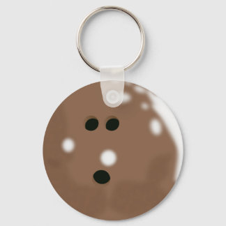 Chaveiro Bola de boliche castanha