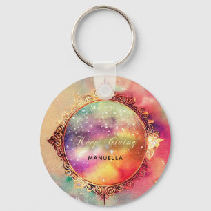 Chaveiro Bola de Cristal Motivacional Água Clor Galaxy Noiv