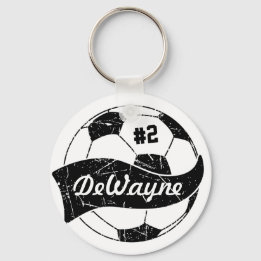 Chaveiro Bola de Futebol Personalizada com Nome e Número
