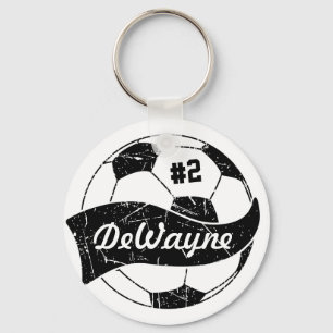 Chaveiro Bola de Futebol Personalizada com Nome e Número