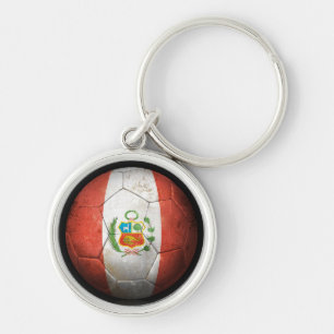 Chaveiro Bola de futebol peruana gasta do futebol de