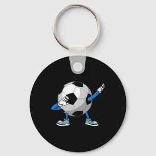 Chaveiro Bola de Futebol Retro Dabbing Para Meninos, Homens