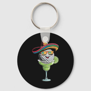 Chaveiro Bola de golfe Cinco De Mayo com Sombrero Margarita