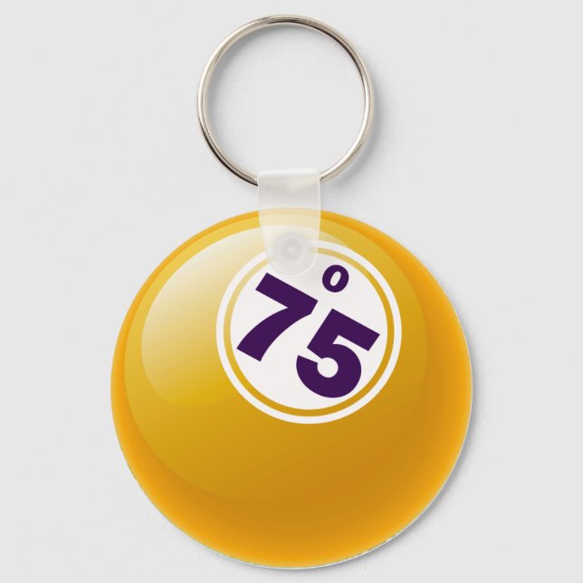 CHAVEIRO BOLA DE O 75 BINGO (Frente)