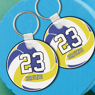 Chaveiro Bola de Volei com Nome Personalizado e Número da C