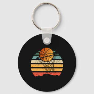Chaveiro Bola No Cesto De Basquete Jogador De Esporte Vinta