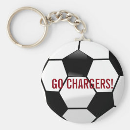 Chaveiro Bola Personalizada de Futebol com Nome e Número da