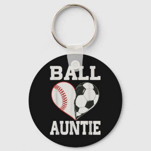 Chaveiro Bola Tia Futebol Baseball Jogador Coração Amor