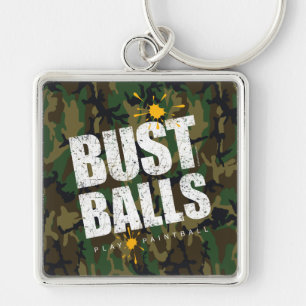 Chaveiro Bolas do busto do Paintball (camo)