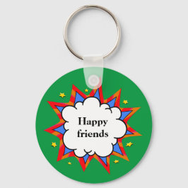 Chaveiro bolha colorida de fala