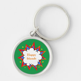 Chaveiro bolha colorida de fala