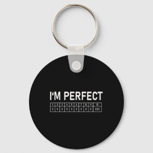 Chaveiro Boliche Engraçado, eu sou perfeito jogador 300