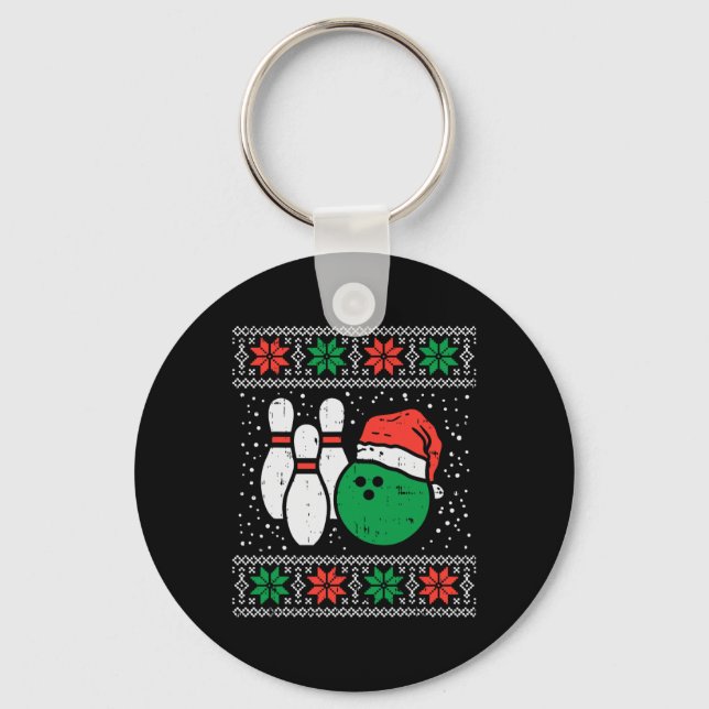 Chaveiro Boliche Feia de Natal O Suéter Esporte Bolinhos Xm (Frente)
