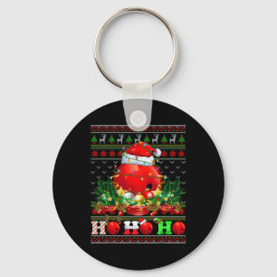 Chaveiro Boliches Engraçadas Ll Xmas Árvore Luzes Feias Nat