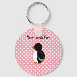 Chaveiro Bolinhas bonitos do rosa do pinguim