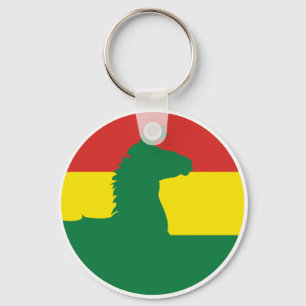 Chaveiro Bolívia Llama Alpaca Bandeira Animal da Bolívia
