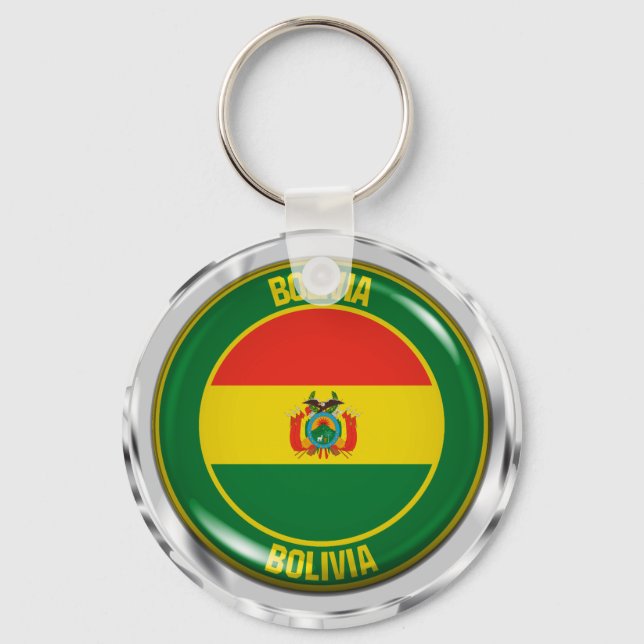 Chaveiro Bolívia Round Emblem (Frente)