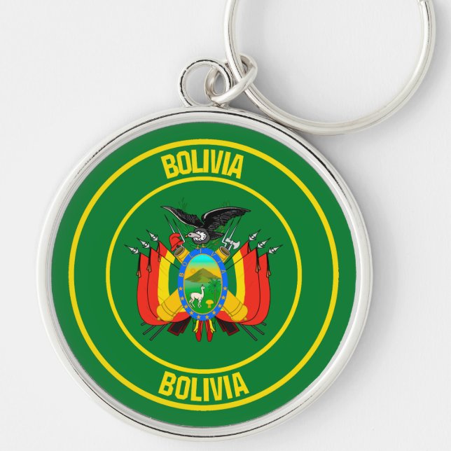 Chaveiro Bolívia Round Emblem (Frente)