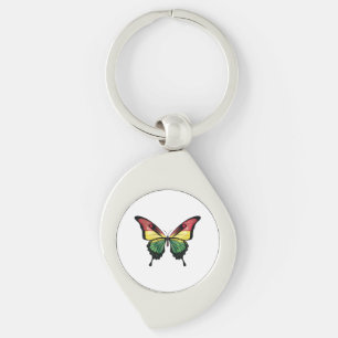 Chaveiro Bolivia Swallowtail Butterfly Flag