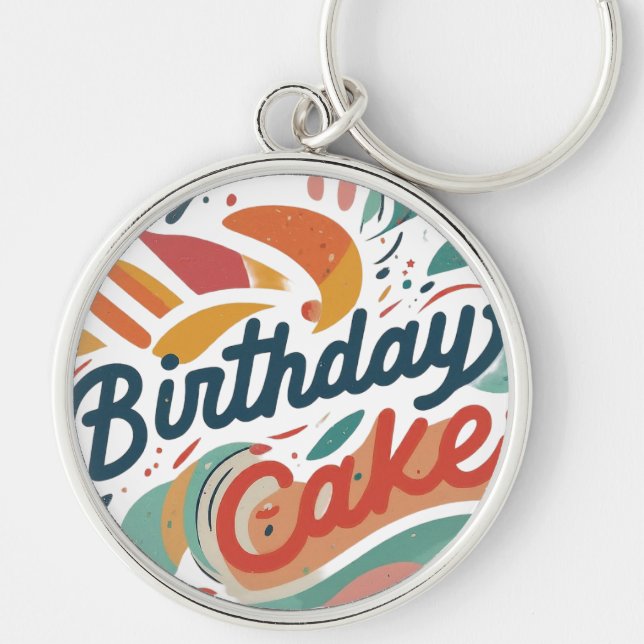 Chaveiro Bolo de Aniversário Premium (Frente)