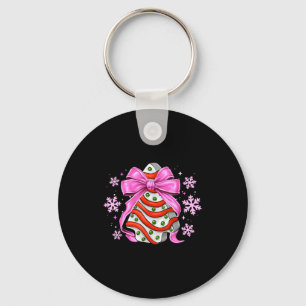 Chaveiro Bolo de árvore de Natal retrô Debbie Coquette Mulh