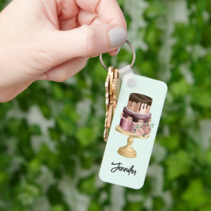 Chaveiro Bolo de festas brilhante