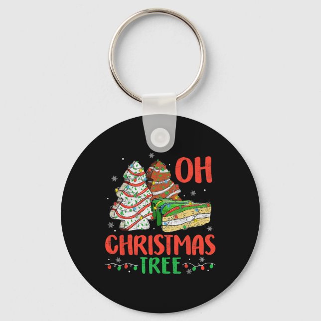 Chaveiro Bolo de Natal Groovy Oh Christmas Tree Debbie Beck (Frente)