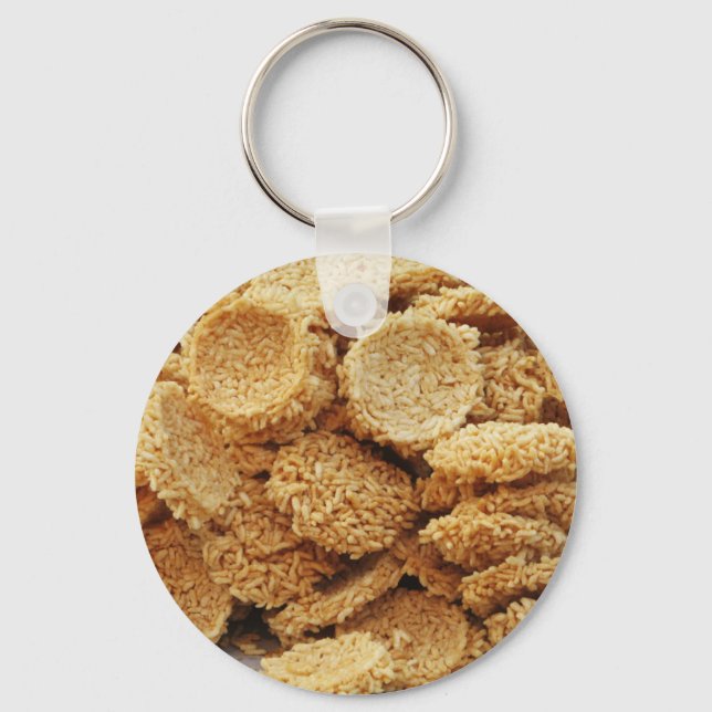 Chaveiro Bolos de arroz encharcados ~ Comidas de doçarias a (Frente)