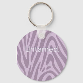 Chaveiro Bolsa estampada com zebra roxa