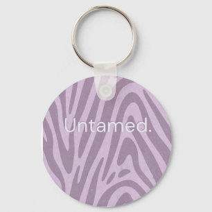 Chaveiro Bolsa estampada com zebra roxa
