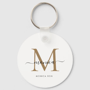 Chaveiro Bolsa Tote com Monograma Personalizado