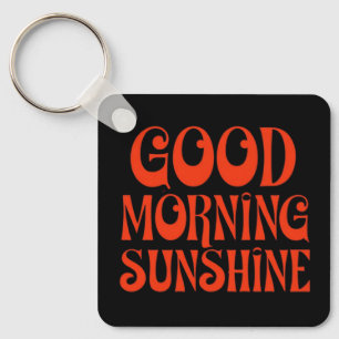 Chaveiro Bom dia Sunshine Retro Decor Impressão