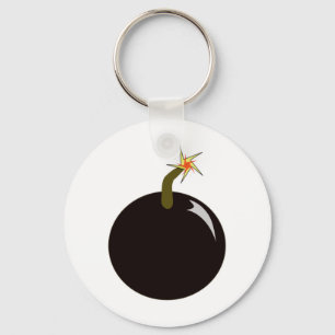 Chaveiro Bomba de canhão redonda bombeada a quente - pirata