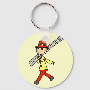 Chaveiro Bombeiro em forma de palito com escada