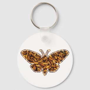 Chaveiro Bombyx Mori Silk Moth Life Cycle Silhoule